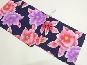 未使用品　椿模様浴衣